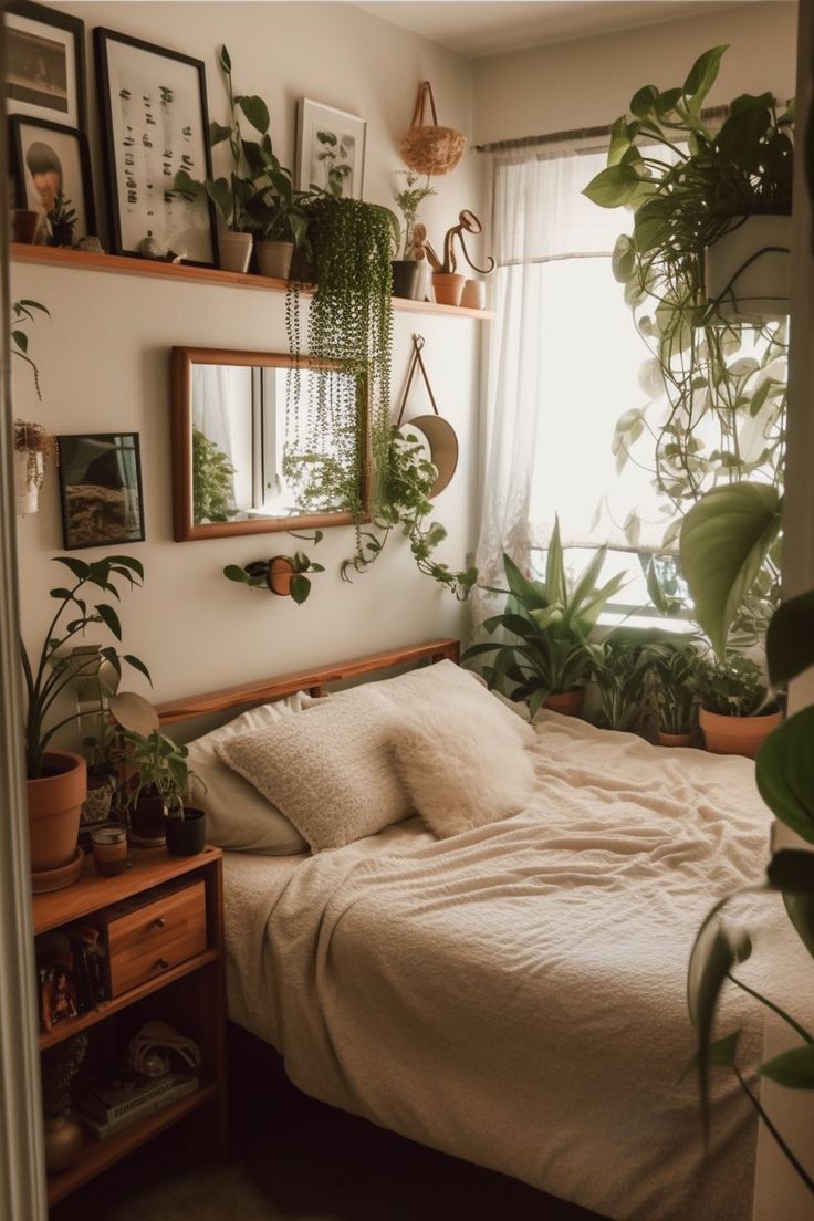 Earthy Bedroom: Embracing Natural Elements for a Cozy Space - 1