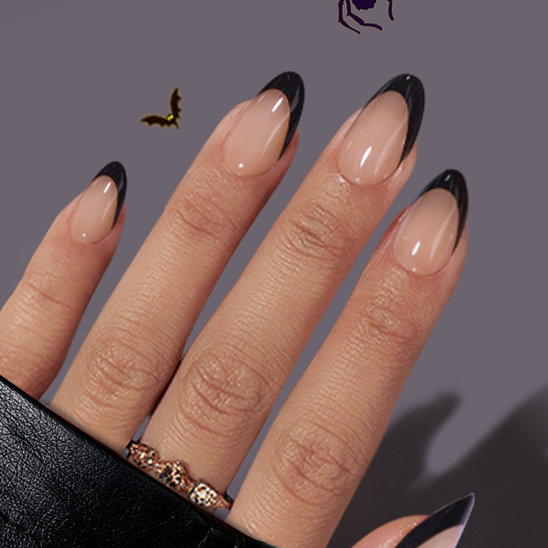 Stylish and Trendy Black French Tip Nails: A Timeless Classic with a Modern Twist - 8